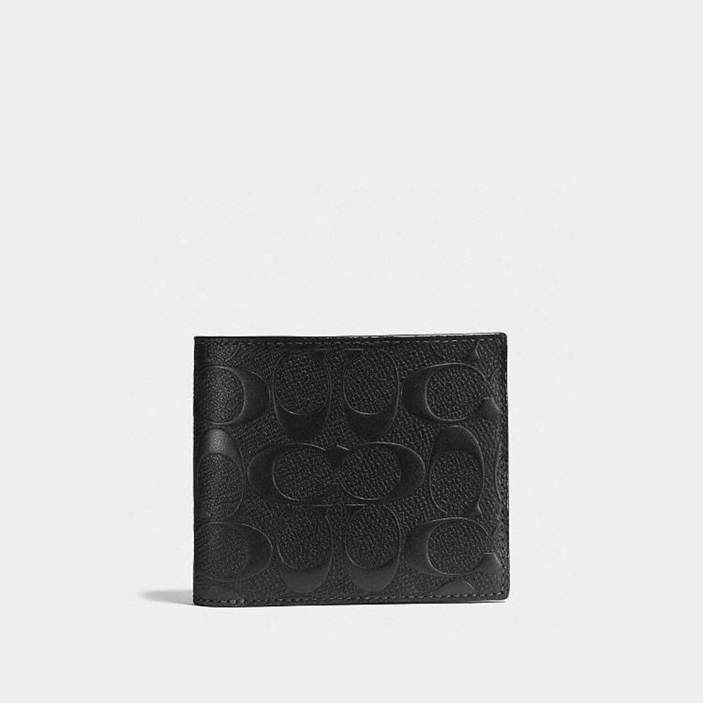 Coach 3-In-1 Wallet In Signature Leather Black